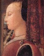 Fra Filippo Lippi Details of Portrait of a Woman with a Man at a Casement oil painting